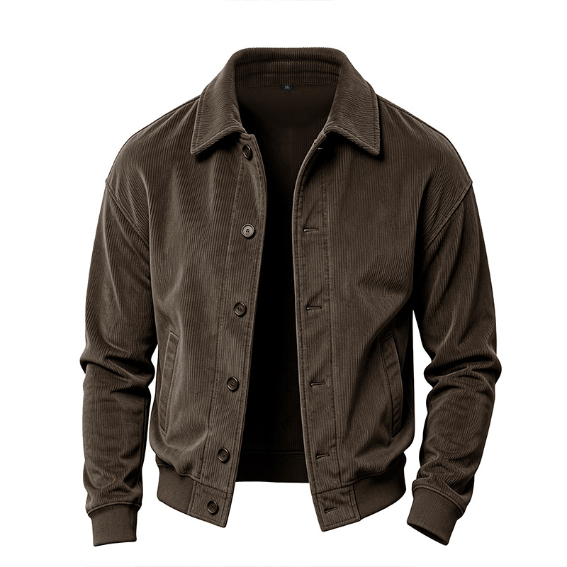 Men's Relaxed Corduroy Button-Front Jacket