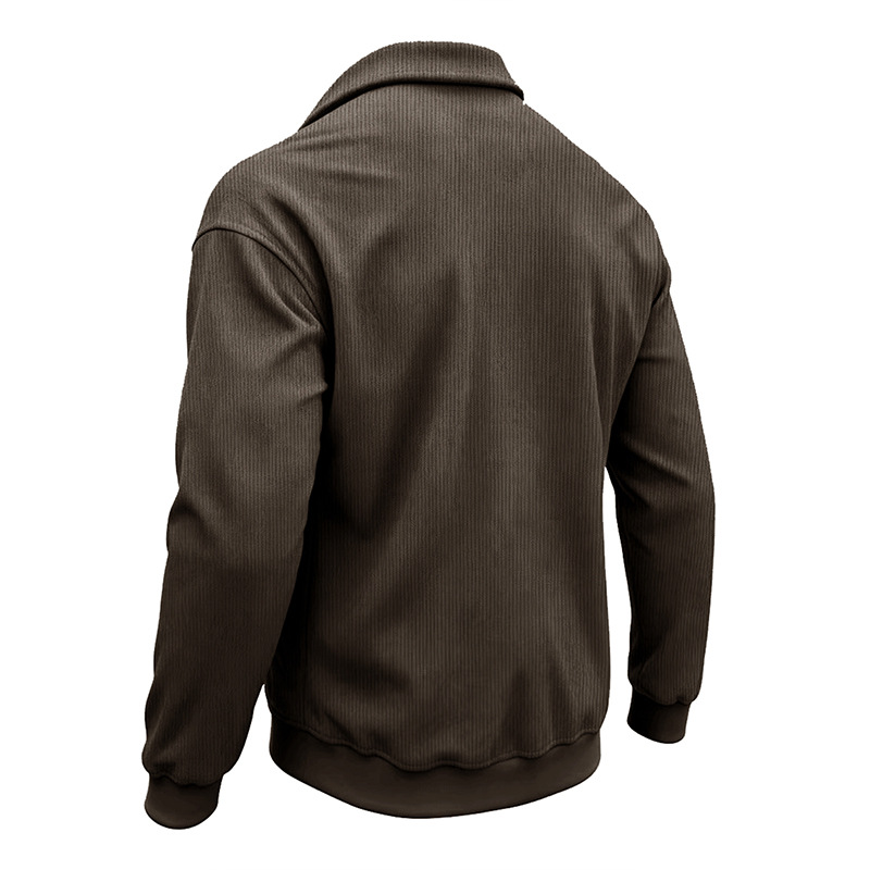 Men's Relaxed Corduroy Button-Front Jacket