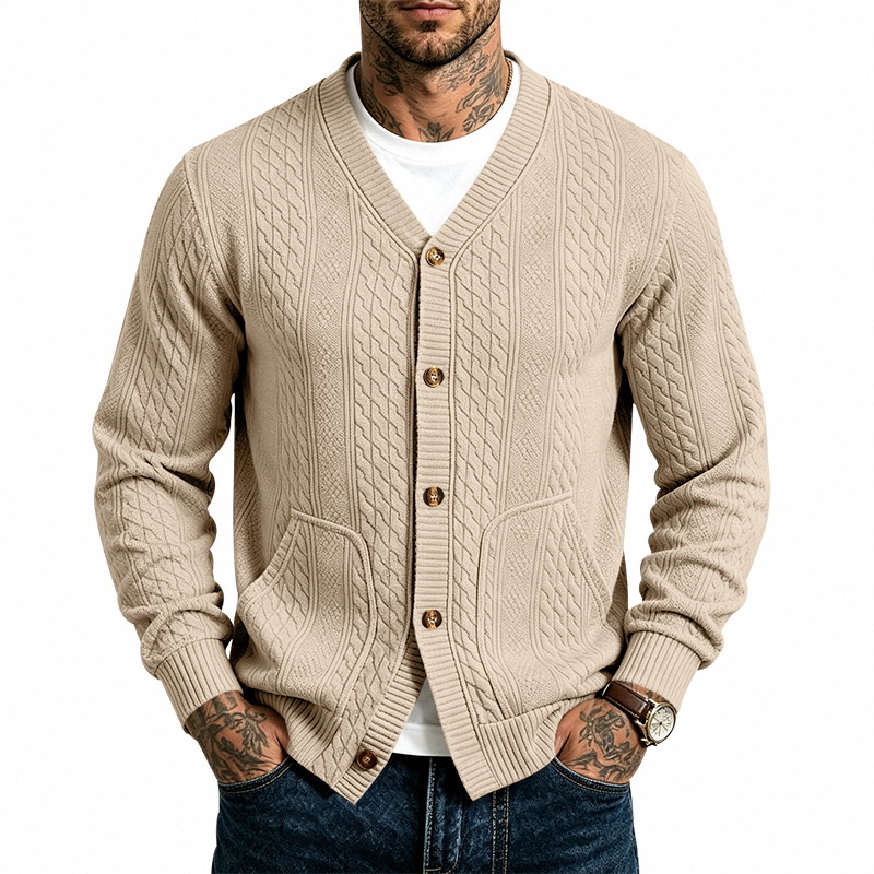 Khaki cardigan