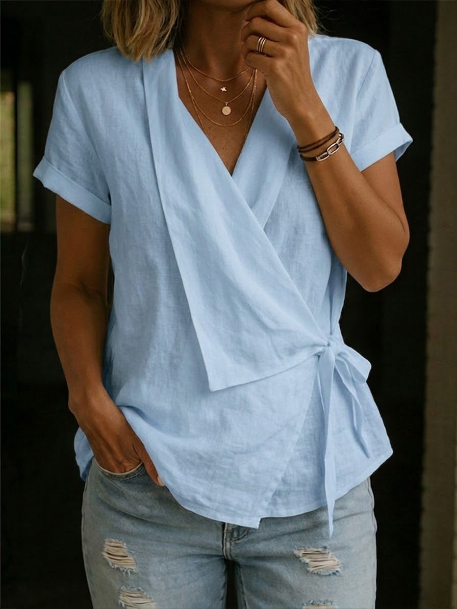 Casual Linen And Cotton Tops