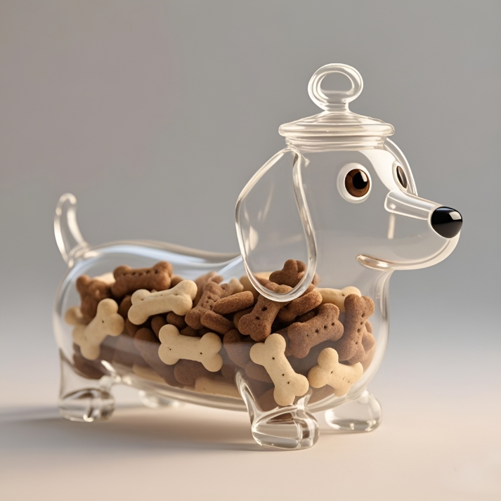 New Arrival – Creative Dog Treat Jar | Stylish Pet Snack Storage Container