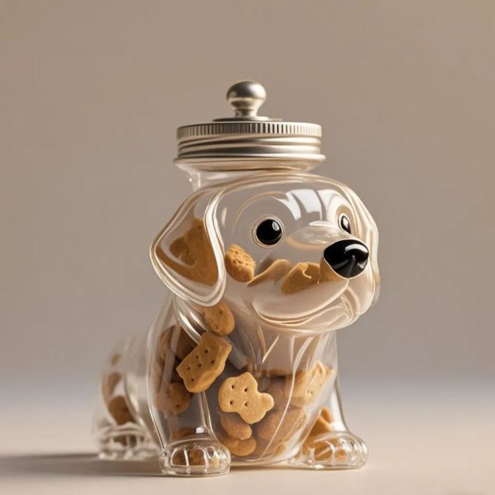 New Arrival – Creative Dog Treat Jar | Stylish Pet Snack Storage Container