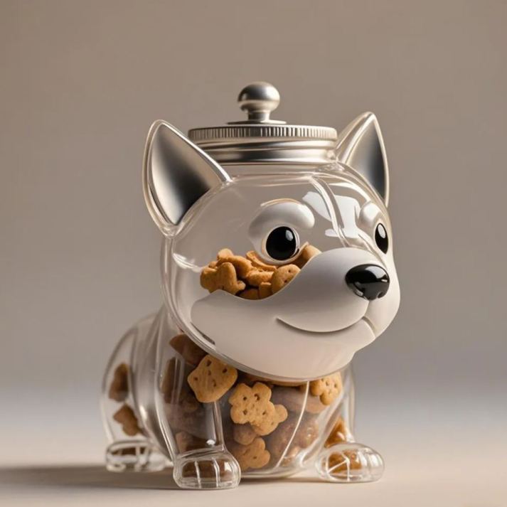 New Arrival – Creative Dog Treat Jar | Stylish Pet Snack Storage Container
