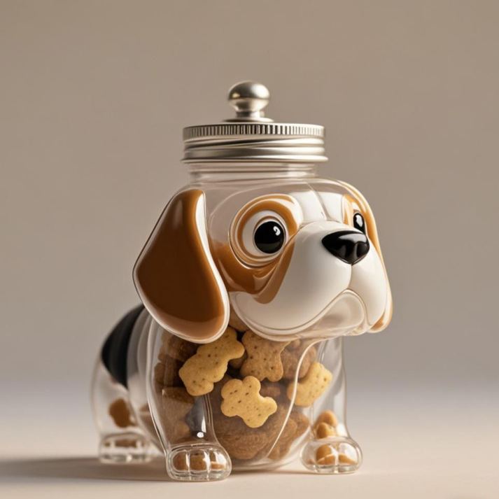 New Arrival – Creative Dog Treat Jar | Stylish Pet Snack Storage Container