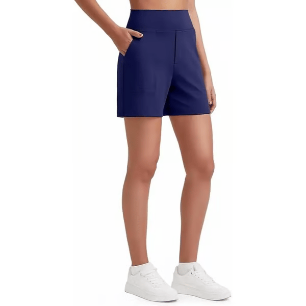 High Waisted Yoga Bermuda Shorts | Women Casual Activewear