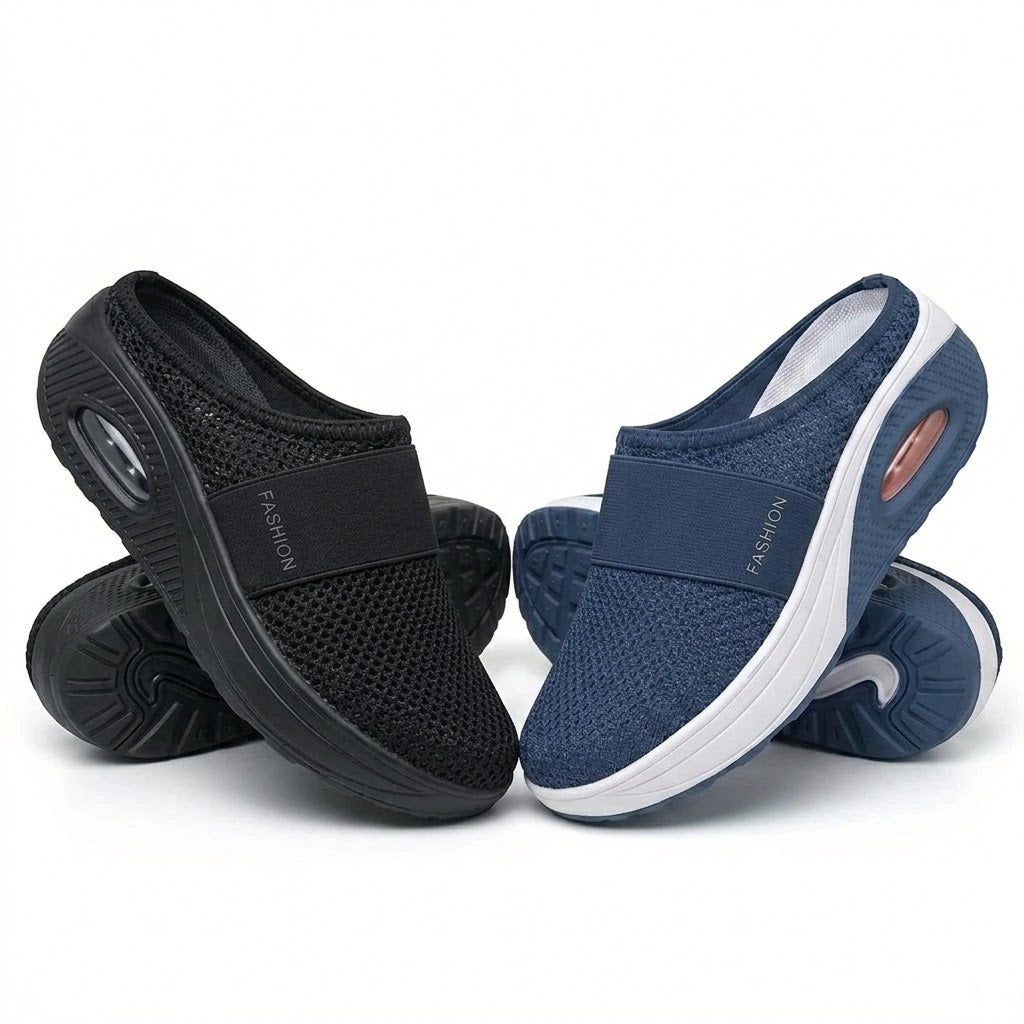 🔥 LETZTER TAG SALE – 80 % RABATT ✨BQODQO® Luftpolster Slip-on Walking Schuhe mit Fußgewölbeunterstützung, für Damen