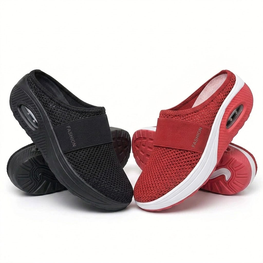 🔥 LETZTER TAG SALE – 80 % RABATT ✨BQODQO® Luftpolster Slip-on Walking Schuhe mit Fußgewölbeunterstützung, für Damen