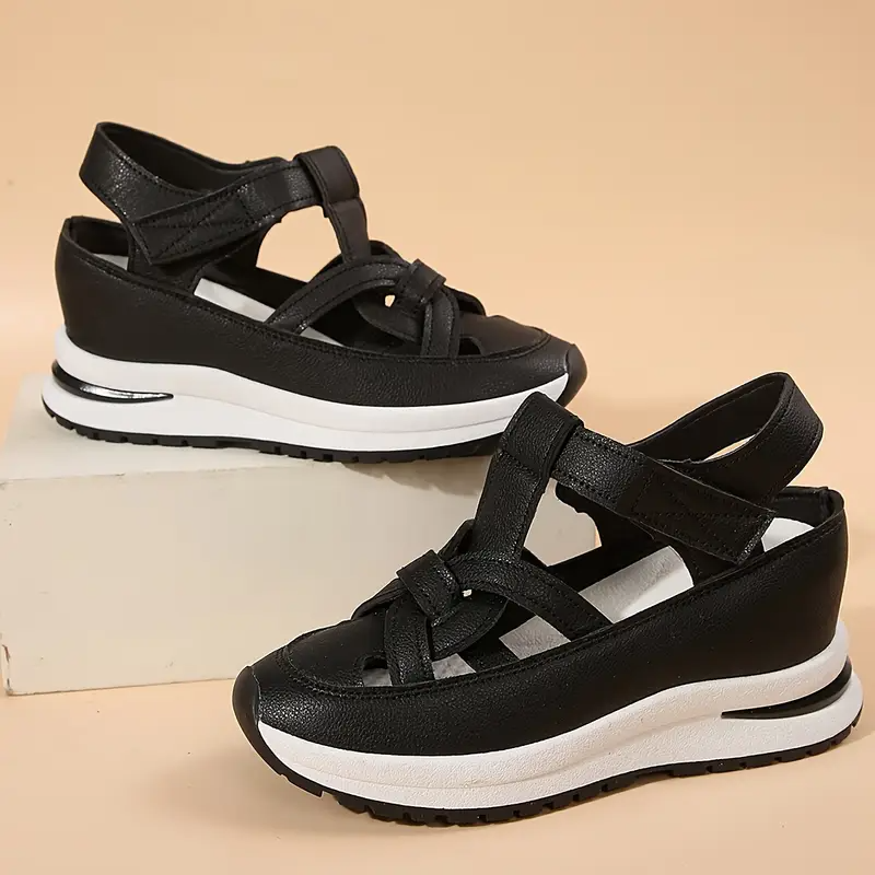 ⚡Kostenloser Versand-BQODQO® Damen-Sandalen mit weichem, verstellbarem Design – Klettverschluss & bequeme Passform für breite und schmale Füße