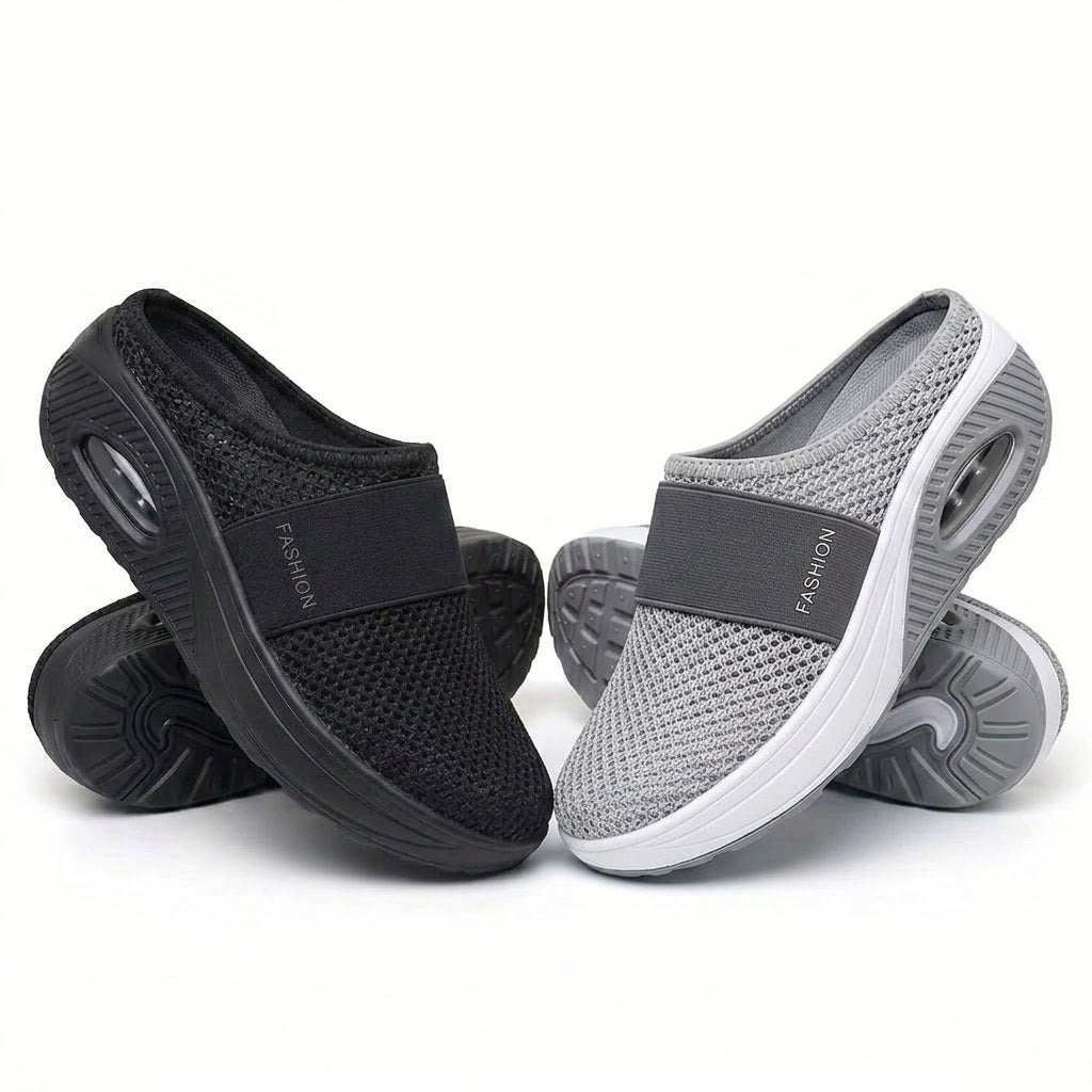 🔥 LETZTER TAG SALE – 80 % RABATT ✨BQODQO® Luftpolster Slip-on Walking Schuhe mit Fußgewölbeunterstützung, für Damen