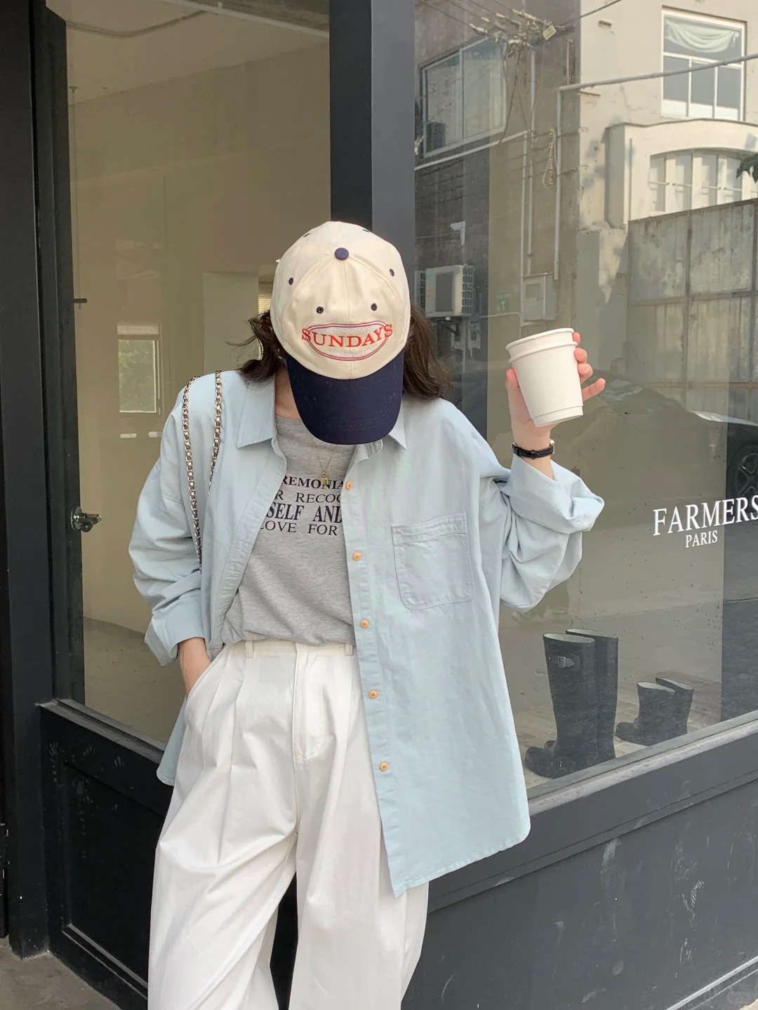 Light Blue Denim‑Style Layering Shirt