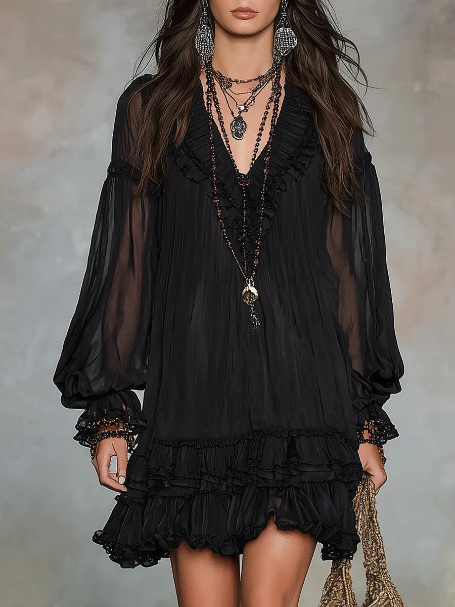 Judith | Ruffle Mini Dress
