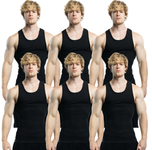 Men's Sleeveless Stretch Tank Top- TRUE TO SIZE