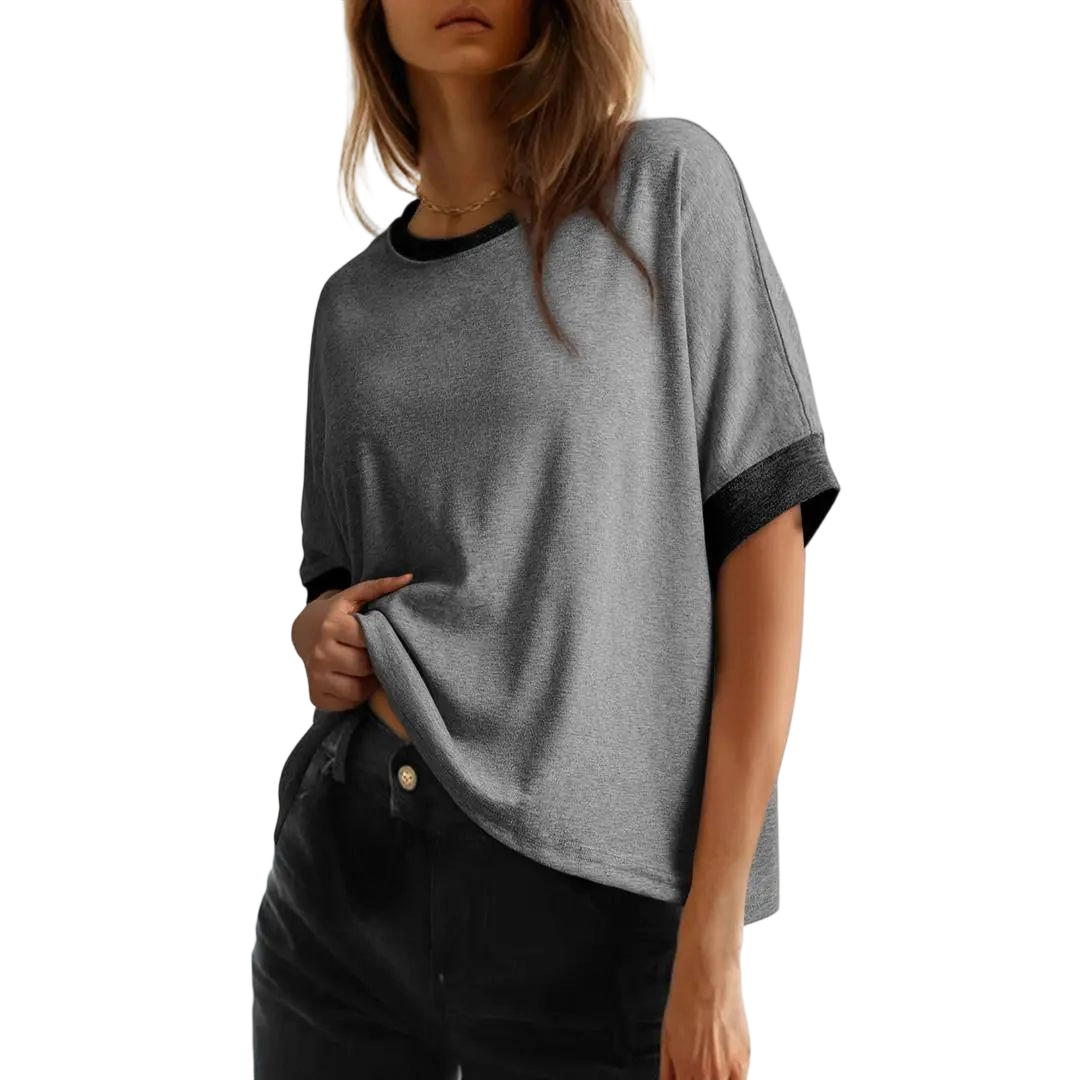 Women's Tops for Women 2026 Loose Oversized Basic Tee Comfortable Soft Fabric Flattering Fit - Womenswear