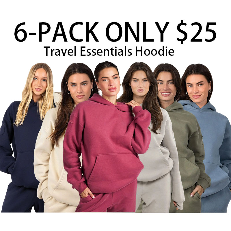 Travel Essentials Hoodie | Soft Oversized Sweatshirt