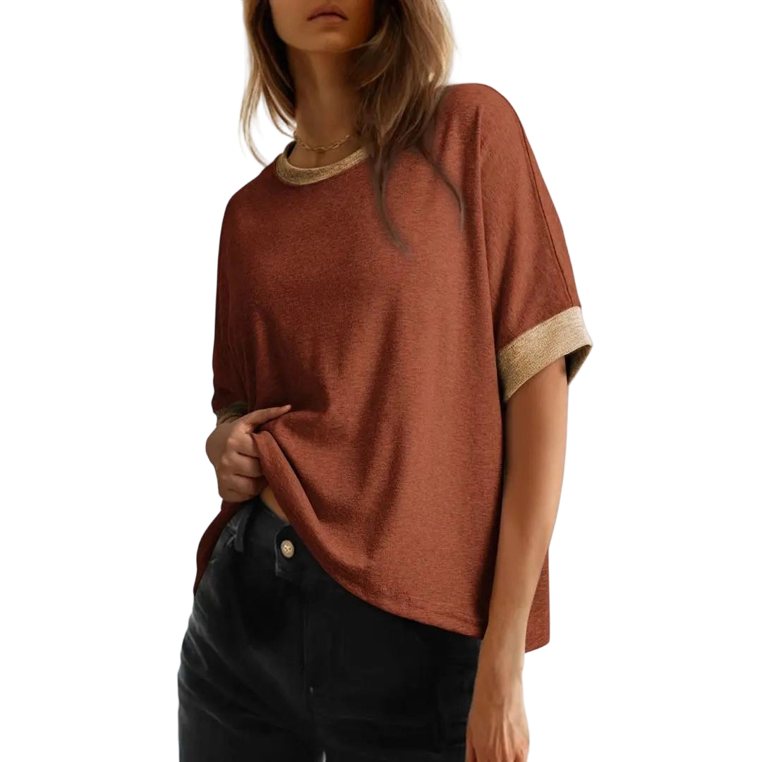 Women's Tops for Women 2026 Loose Oversized Basic Tee Comfortable Soft Fabric Flattering Fit - Womenswear