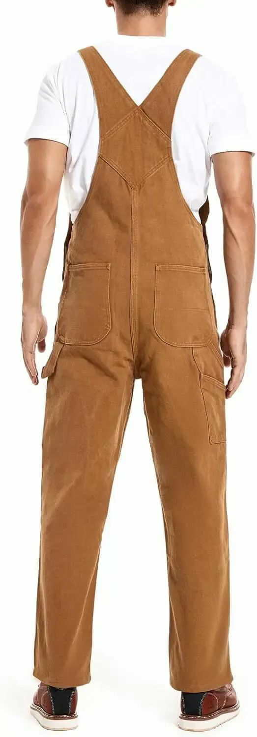 🔥Men's 4-Pack Flex Denim Bib Overalls — Adjustable & Utility Ready
