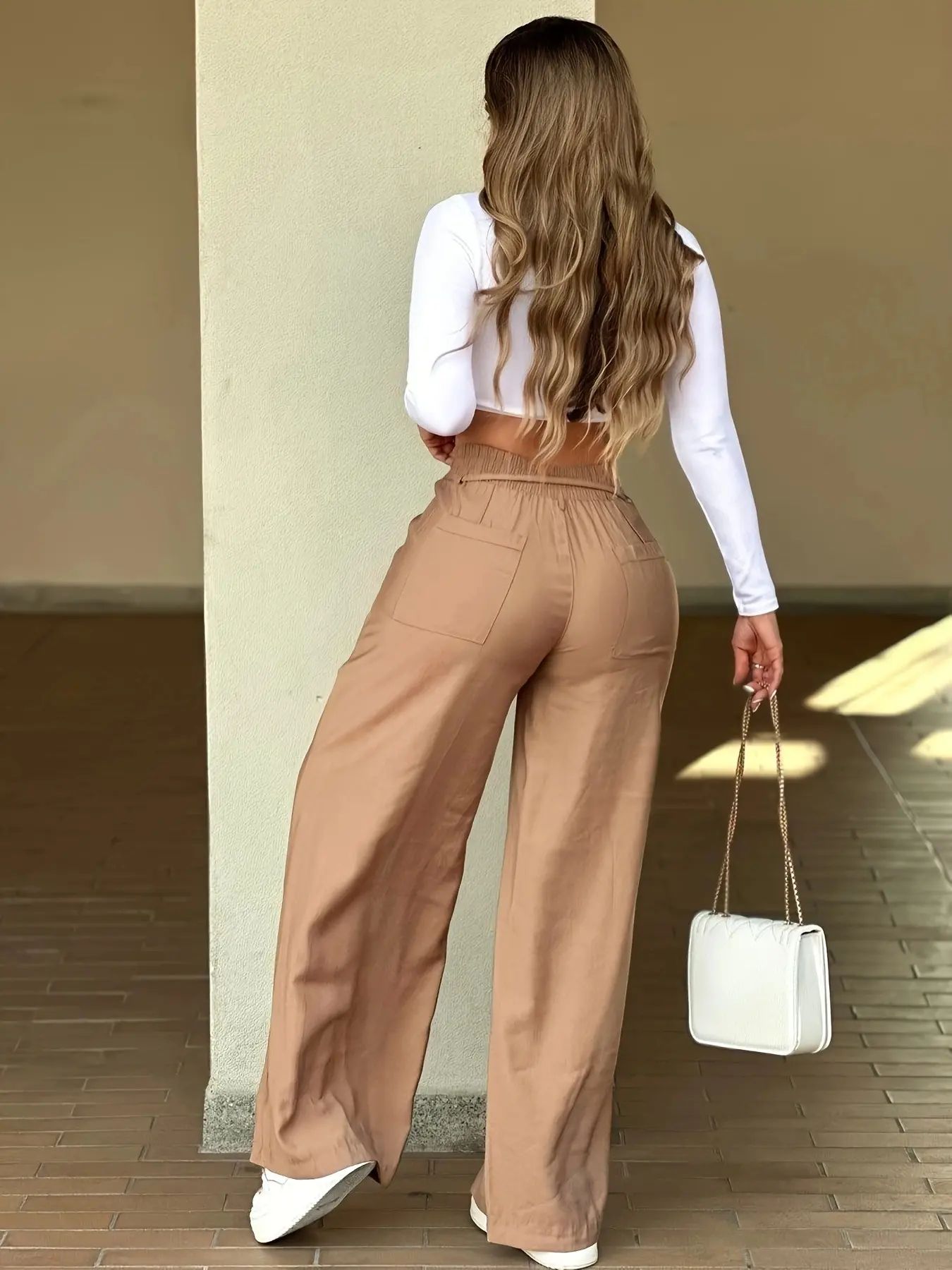 2026 New Women's Wide Leg Casual Pants Trouser