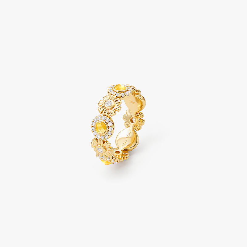 Ring mit Gänseblümchen-Blütenband (Versand ab 21. März)