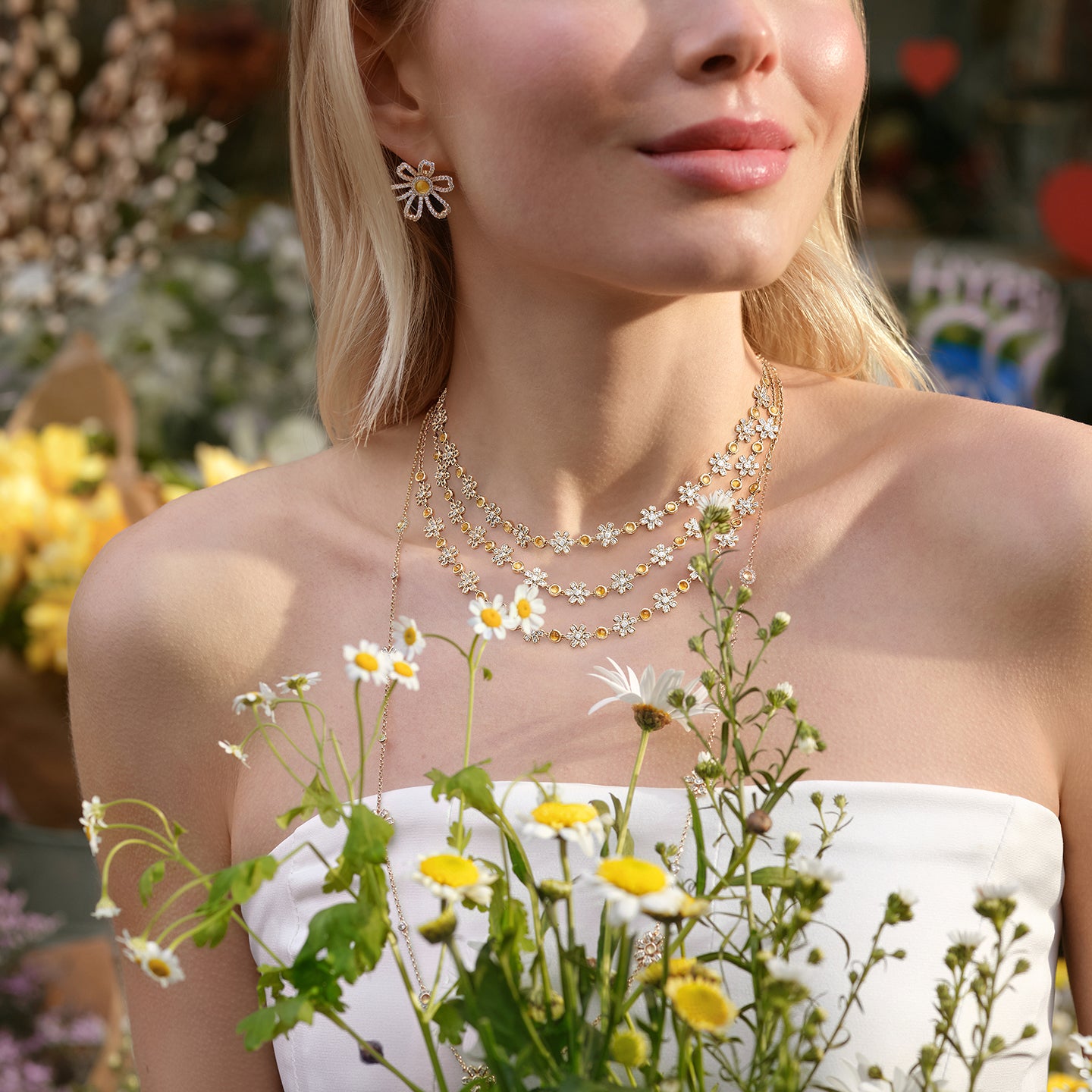Daisy Full Bloom Choker-Halskette (Versand ab dem 21. März)