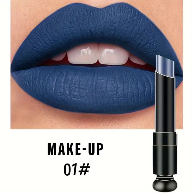 Feuchtigkeitsspendender, wasserbasierter Lipgloss in Blau – wischfest