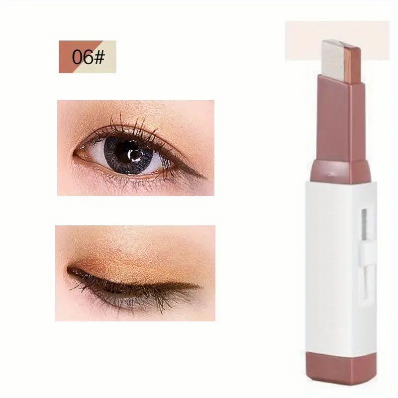 Zweifarbige Lidschatten-Puderpalette mit Farbverlauf
