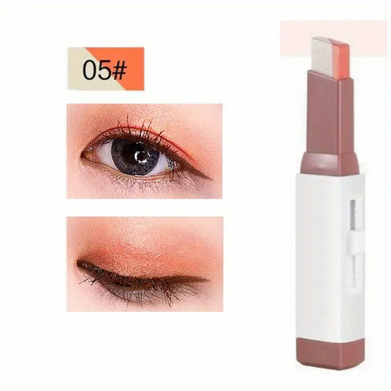 Zweifarbige Lidschatten-Puderpalette mit Farbverlauf