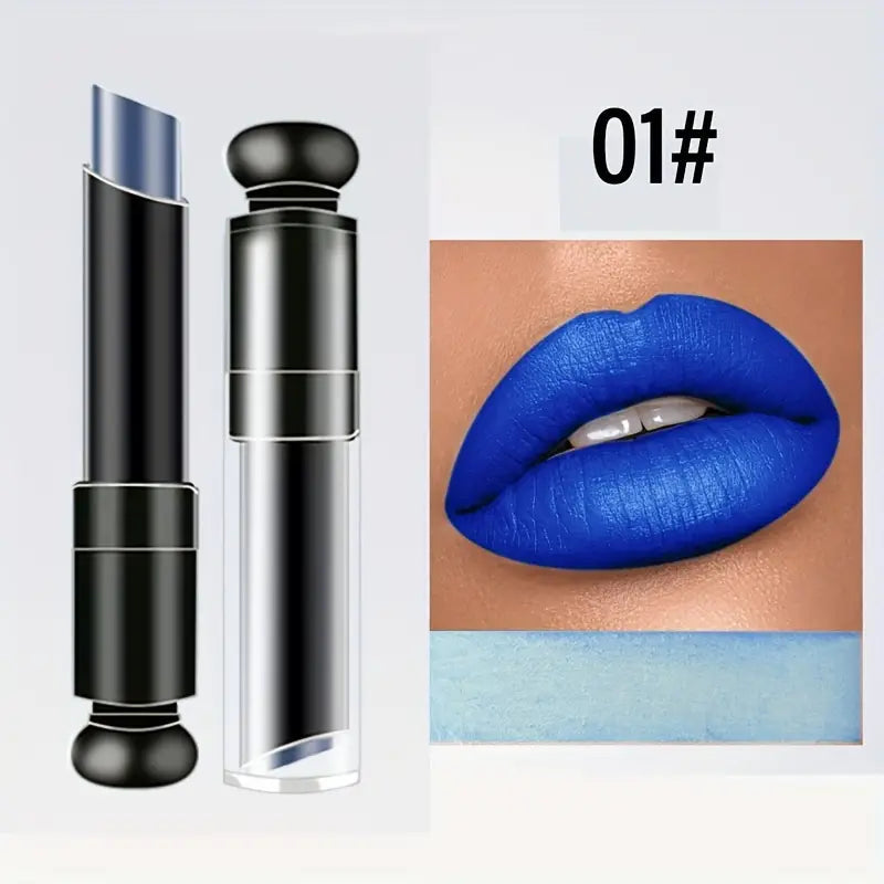 Feuchtigkeitsspendender, wasserbasierter Lipgloss in Blau – wischfest