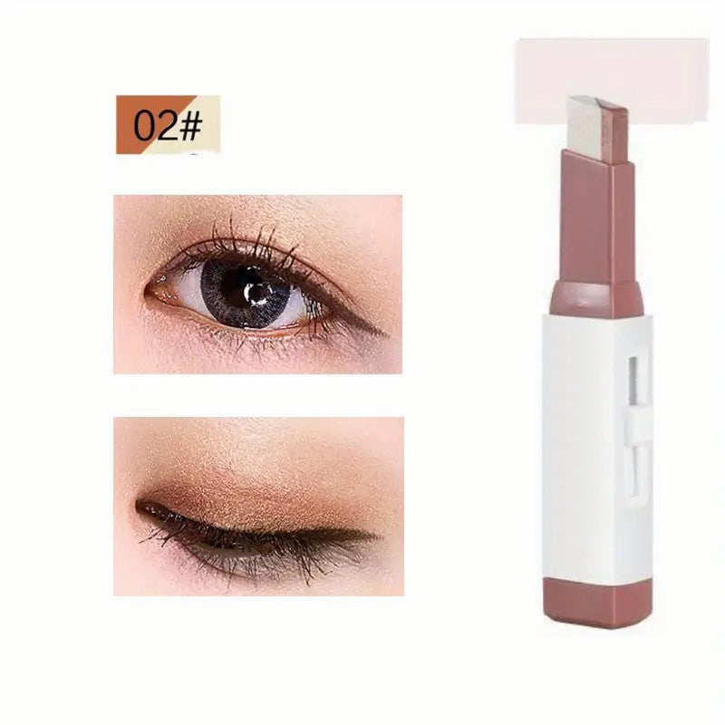 Zweifarbige Lidschatten-Puderpalette mit Farbverlauf