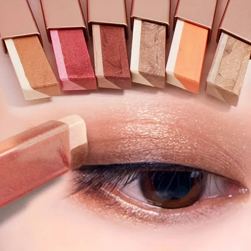 Zweifarbige Lidschatten-Puderpalette mit Farbverlauf
