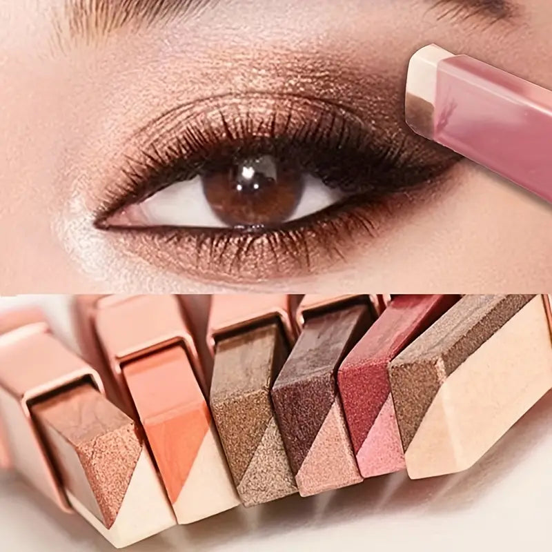Zweifarbige Lidschatten-Puderpalette mit Farbverlauf