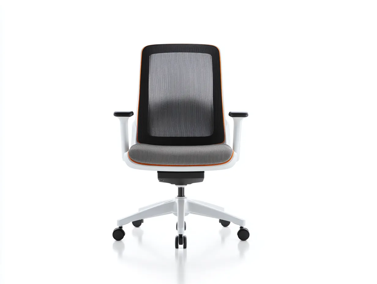 Bürostuhl mit Netzrücken 67x66x115 cm - Schwarz Grau Weiß - ergonomisch höhenverstellbar für das Büro-Vitaconest