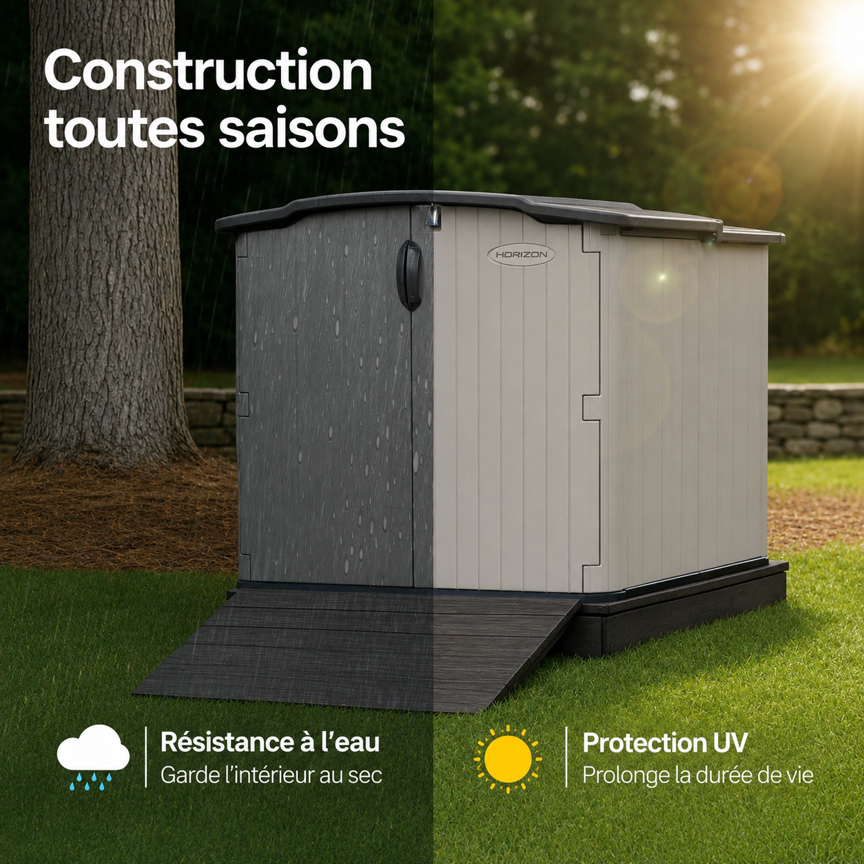 Horizon –  Abri extérieur en résine