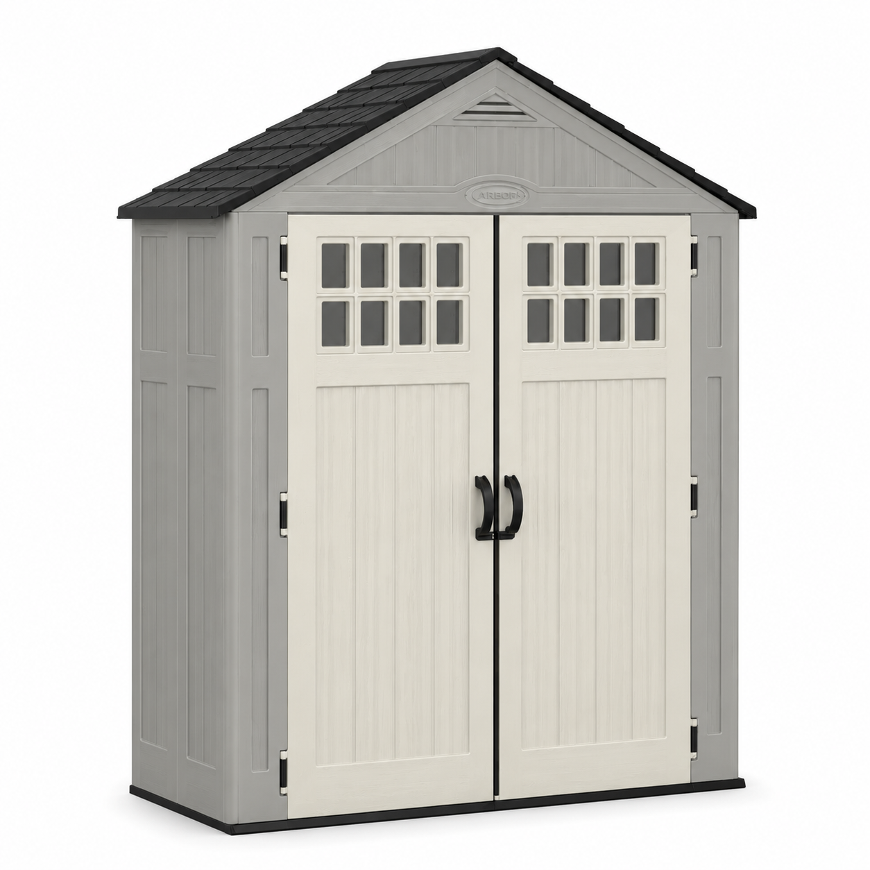 Arbor – Abri de Jardin en Résine Double Porte avec Fenêtres
