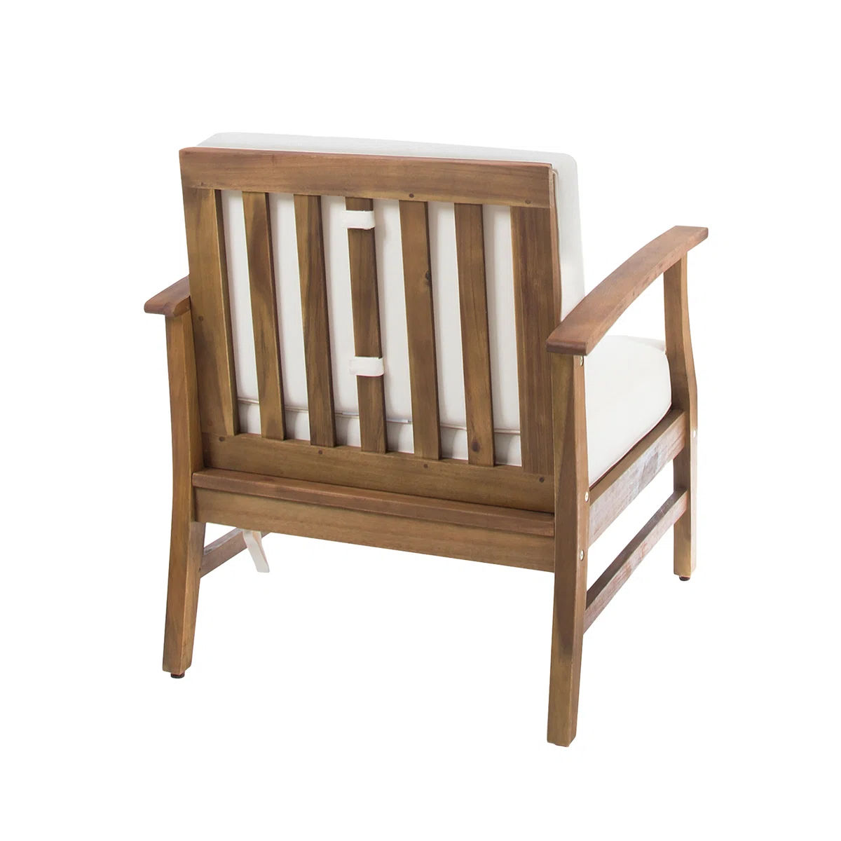 Acacia – Lot de 2 Fauteuils Lounge en Acacia pour Extérieur avec Confort Élégant et Naturel