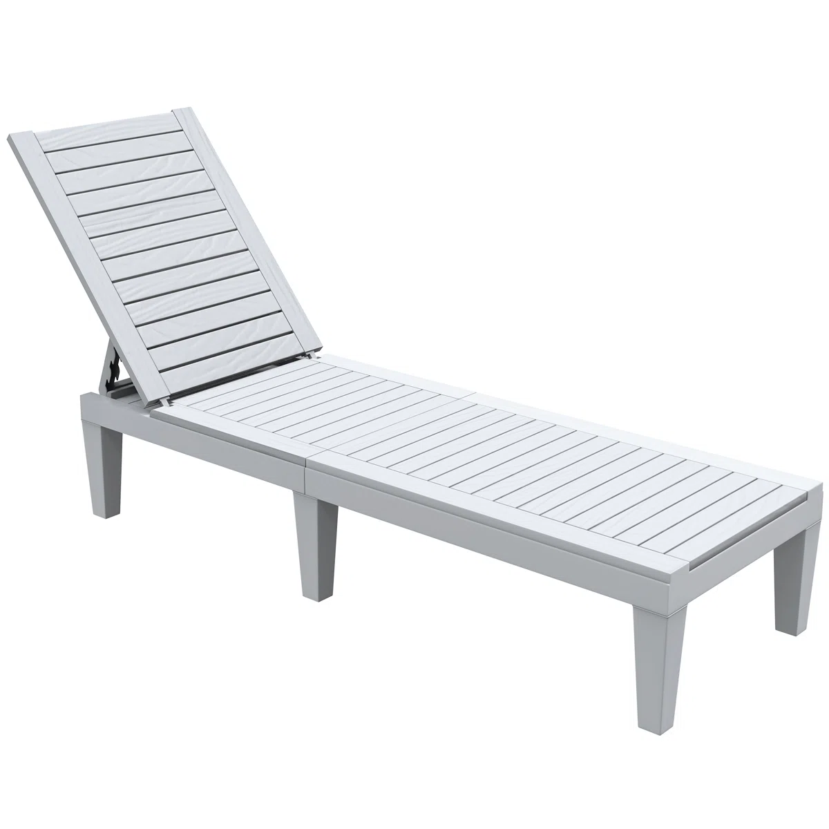 Zalora Sun – Lot de 2 transats inclinables en résine effet bois