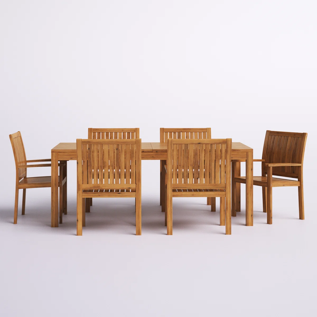 Sorrento – Ensemble Repas de Jardin 6 Places en Bois d’Acacia