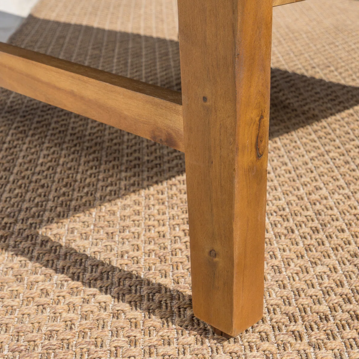 Natura Duo – Salon de jardin 2 places en bois d’acacia avec coussins