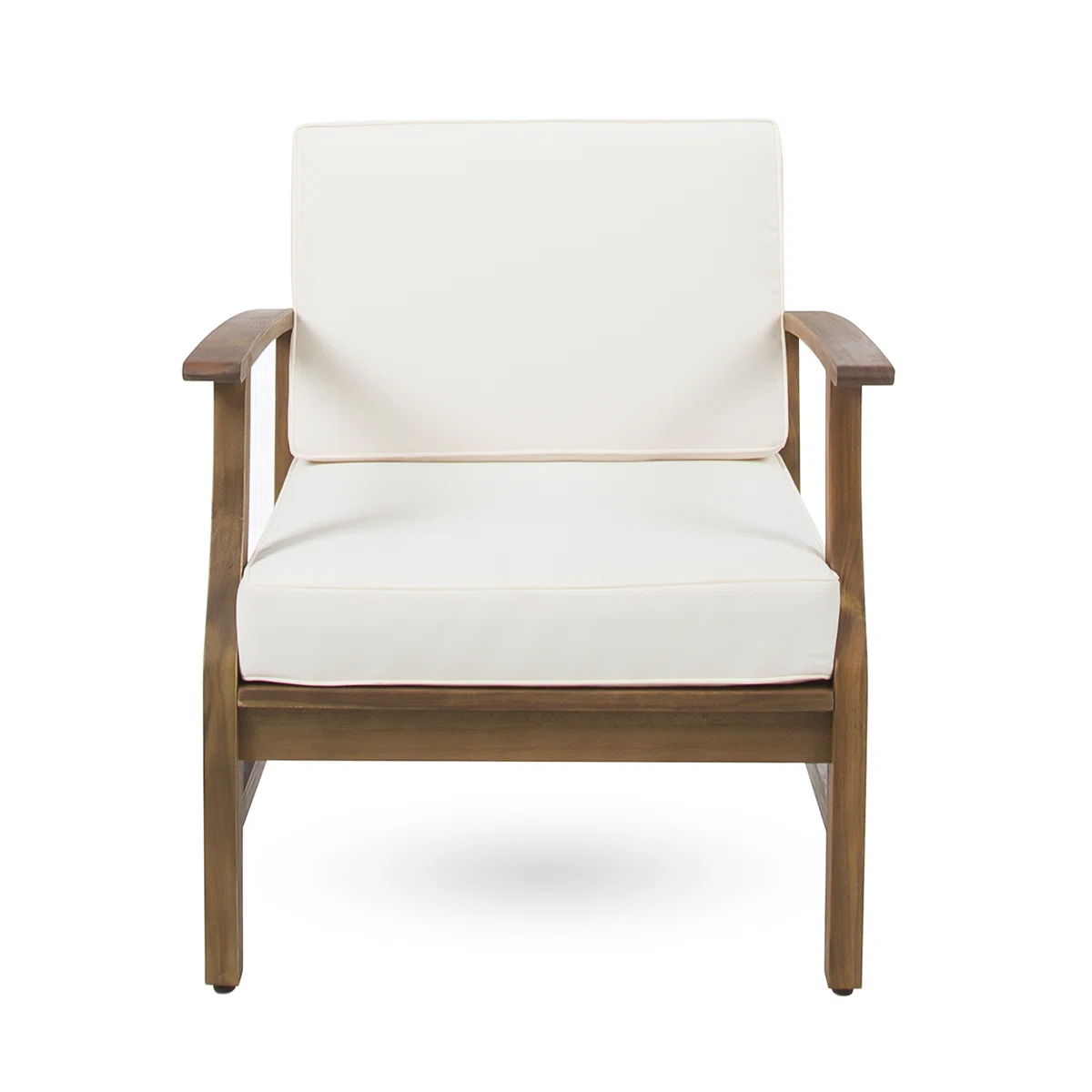 Natura Duo – Salon de jardin 2 places en bois d’acacia avec coussins