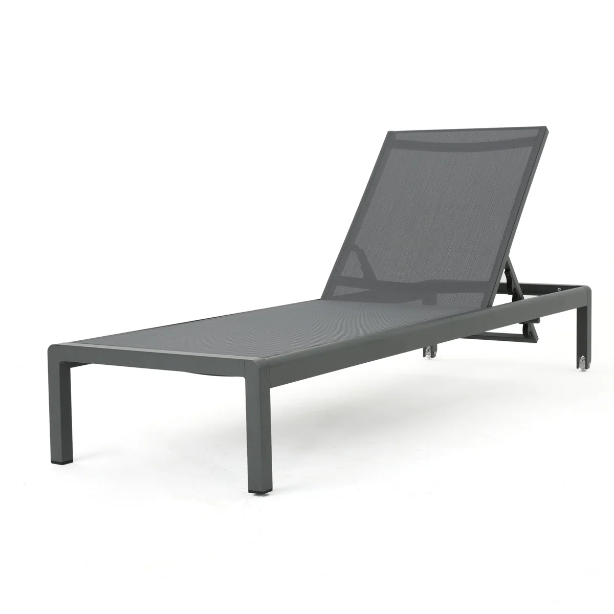 Caggiana – Lot de 4 Transats Extérieurs en Métal avec Confort Réglable pour Jardin et Piscine