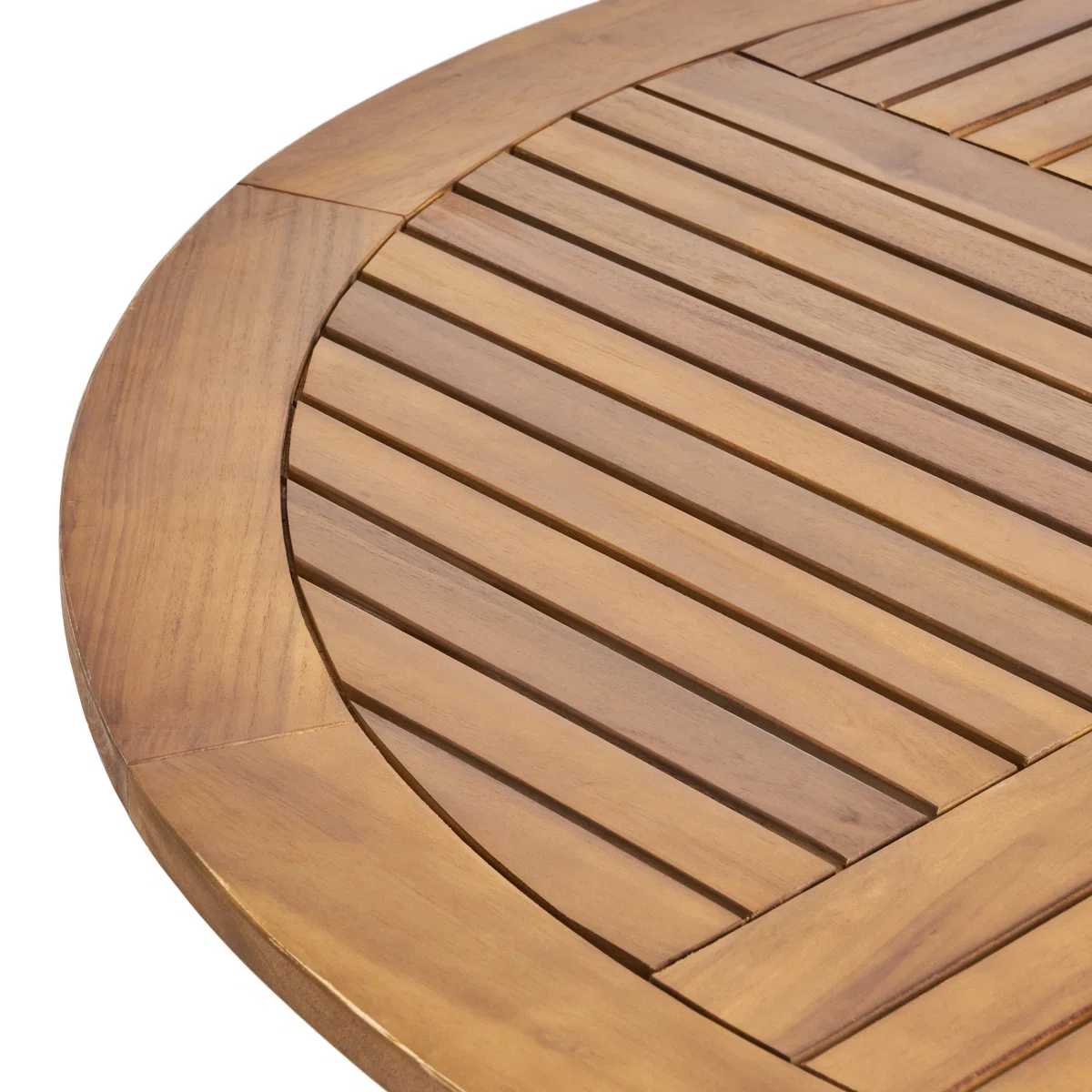 Kensington - Ensemble repas de jardin 4 personnes en bois massif d’acacia avec coussins