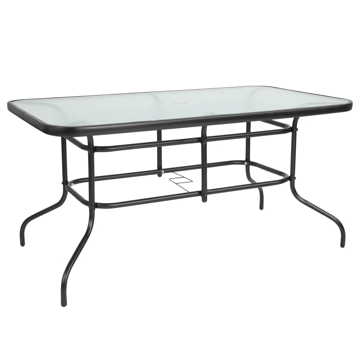 Milo – Ensemble Repas de Jardin 7 Pièces avec Table en Verre