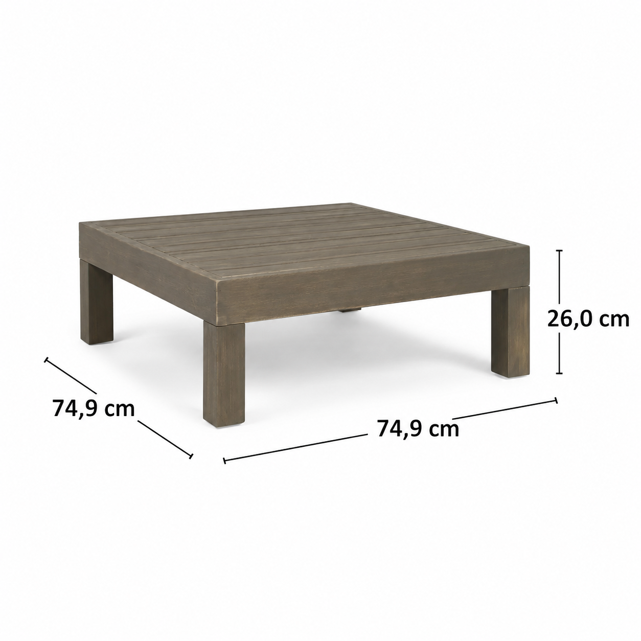 Toscana – Salon de Jardin d’Angle 4 Pièces avec Coussins