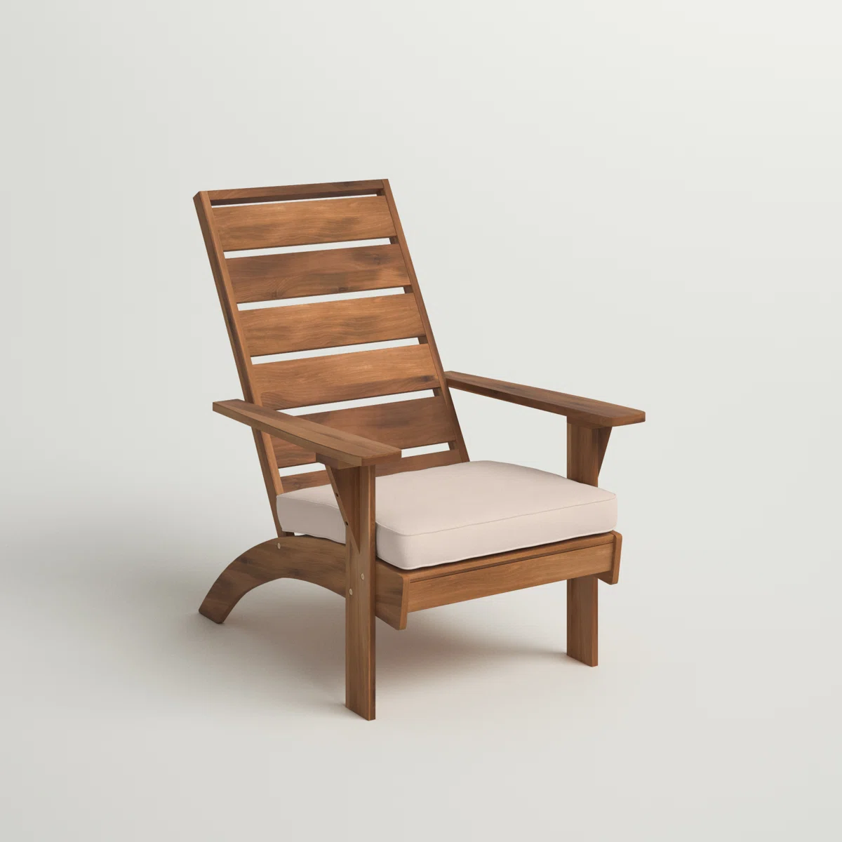 Teyra – Fauteuil extérieur en bois d’acacia avec coussin