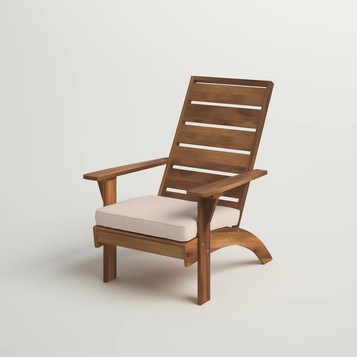 Teyra – Fauteuil extérieur en bois d’acacia avec coussin