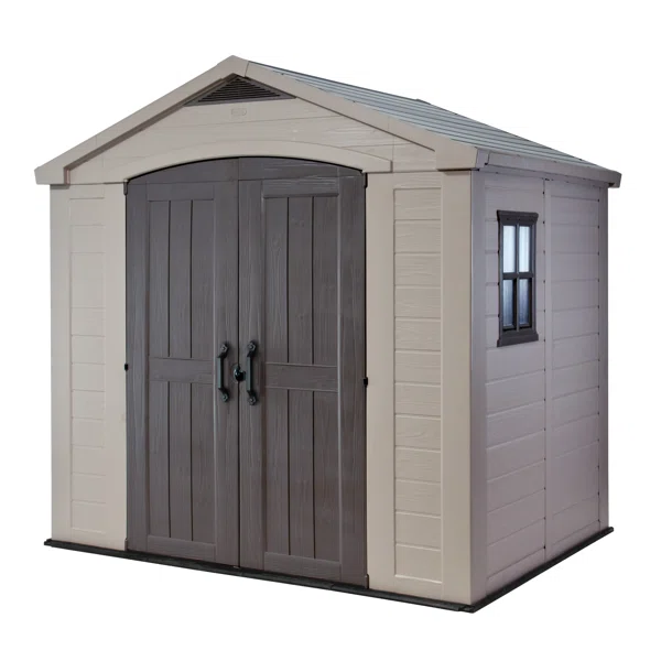 Factor – Abri de jardin en résine à double porte
