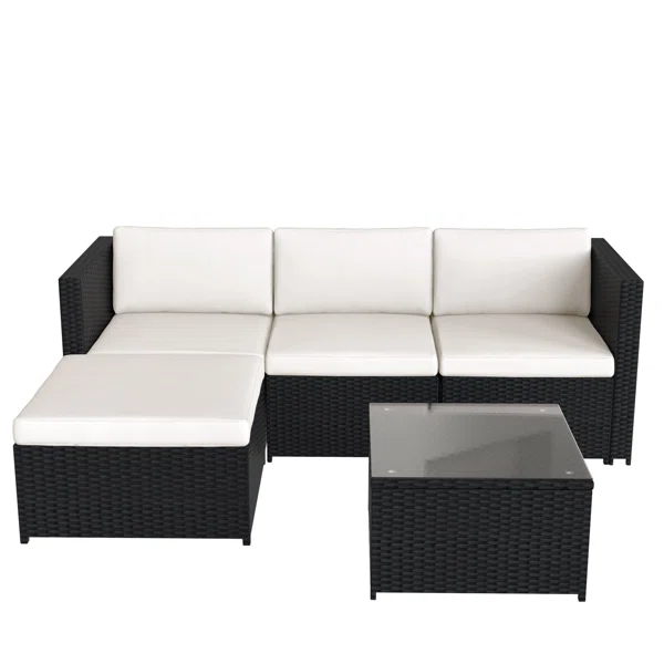 Sorelia — Salon de jardin 3 places en rotin