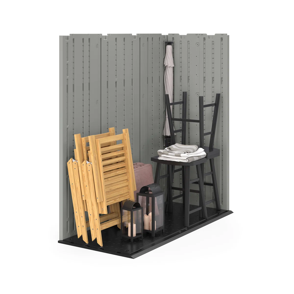 Arbor – Abri de Jardin en Résine Double Porte avec Fenêtres