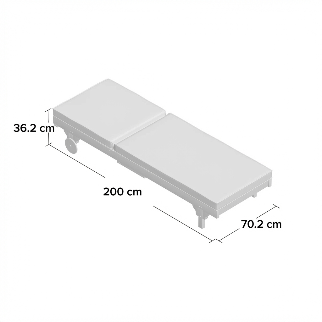Alvara – Transat Extérieur en Bois d’Eucalyptus avec Coussin Inclus pour Confort Élégant
