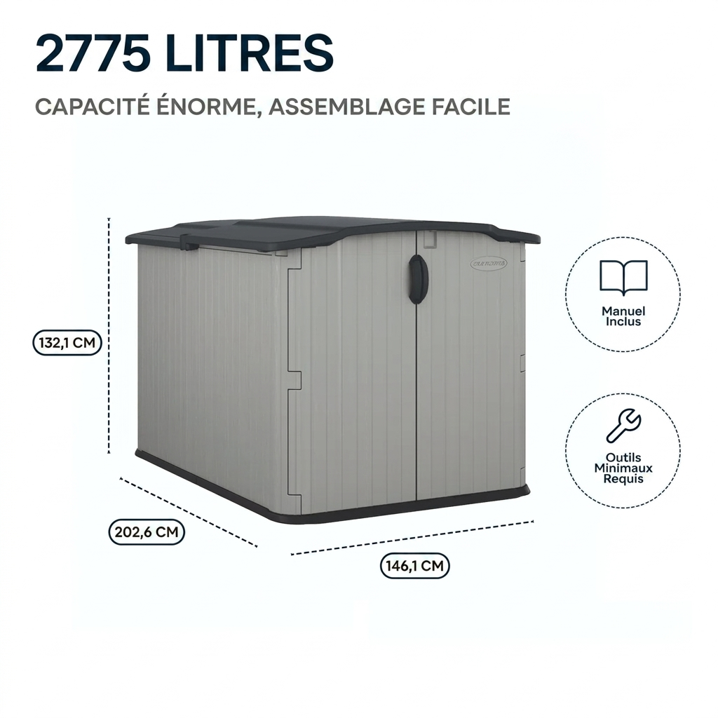 Horizon –  Abri extérieur en résine