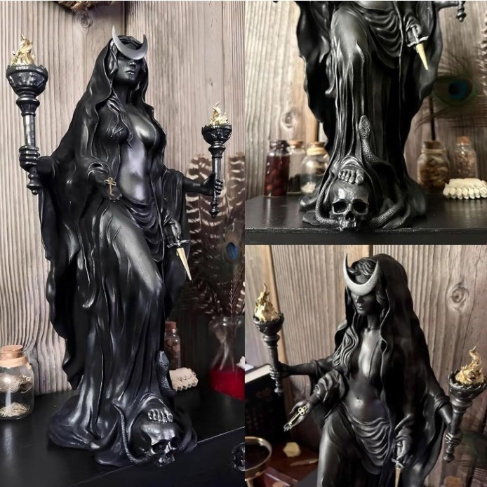 Witch Statue Halloween Resin Ornament Home Decoration Night Witch Ornament